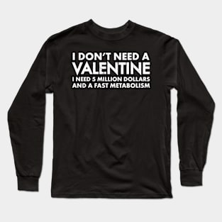 Funny Valentine's Day Shirts for People Who Love / Hate Original Valentine Gifts Long Sleeve T-Shirt